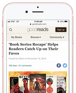 Book Series Recaps featured on Goodreads
