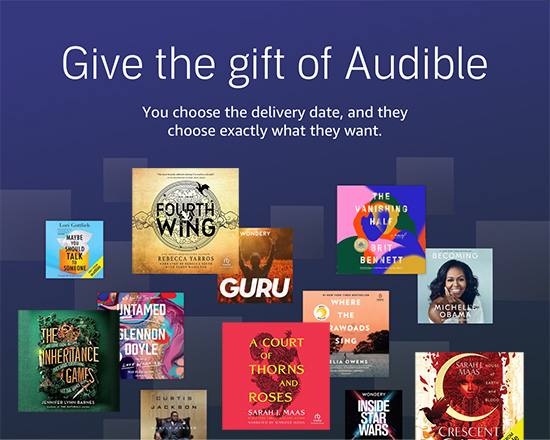 gift for book lovers, audiobooks