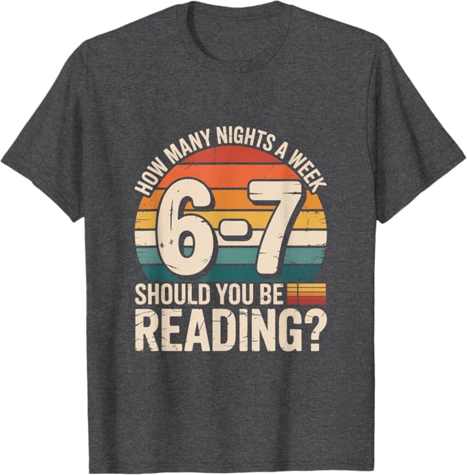 6-7 reading T-shirt